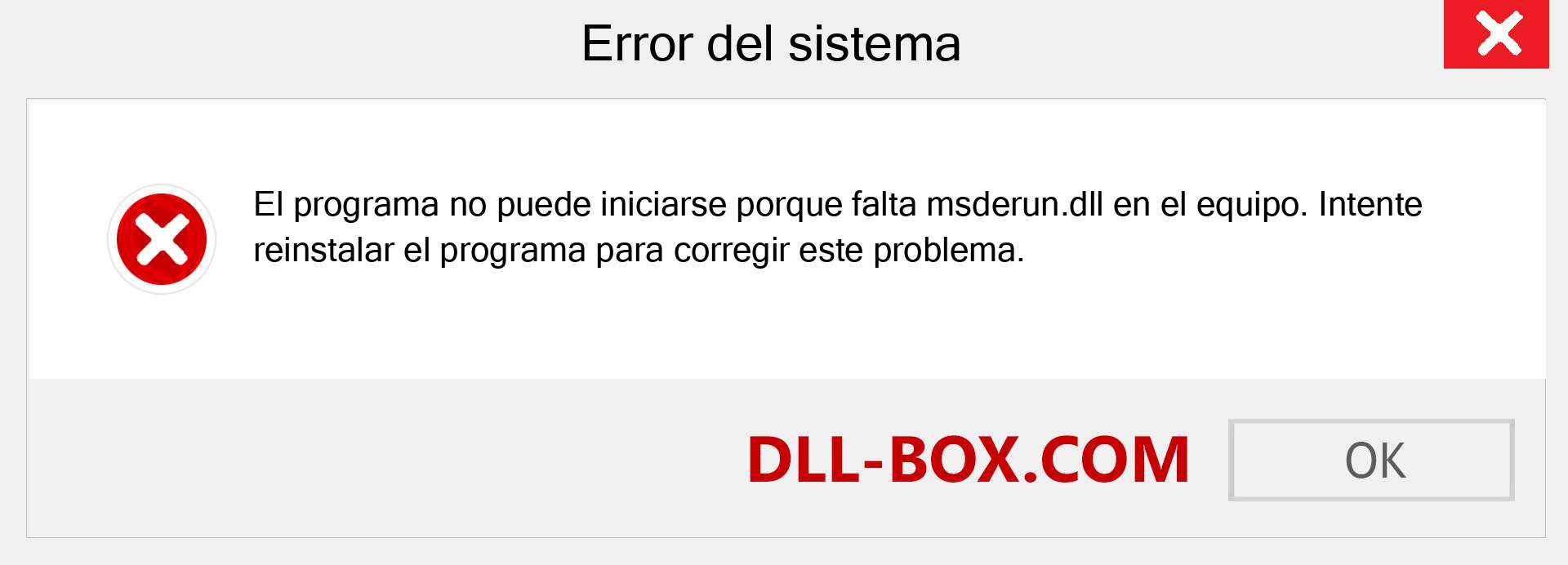 ¿Falta el archivo msderun.dll ?. Descargar para Windows 7, 8, 10 - Corregir msderun dll Missing Error en Windows, fotos, imágenes